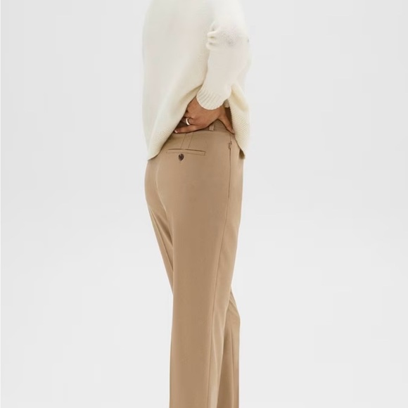 Theory High Waist Tapered Pant in Camel Size 6 NWT - Picture 4 of 6